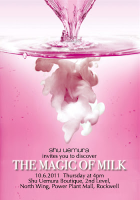 Shu Uemura invite to The Magic of Milk