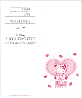 hello kitty sleepover party invite for all hello kitty fans if you need hello kitty coloring pages for your party make sure you go to our sister site