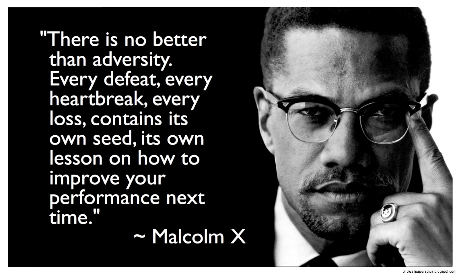 Malcolm X Adversity Quote Malcolm X Adversity Quote