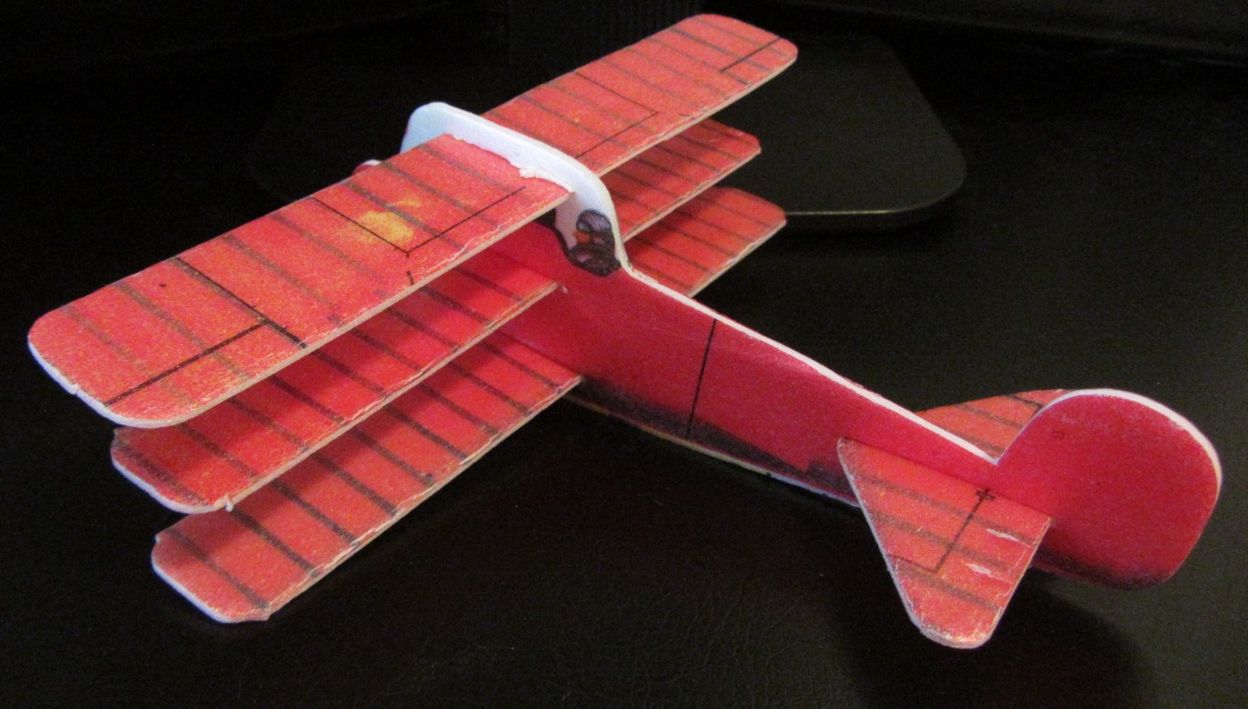The Styrofoam Glider Squadron WWI Power Prop Glider 3 Fokker DR1