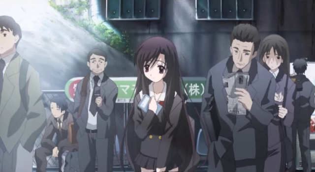 MikeHattsu Anime Journeys: School Days - Train Station