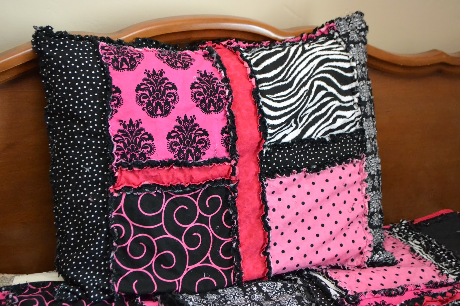 Rag Quilt Pillow Sham Sewing Pattern A Vision to Remember All Things Handmade Blog Rag Quilt