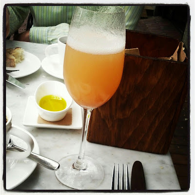 Birthday Bellini at Bistro du Midi in Boston, MA - Instagram Photo by Taste As You Go