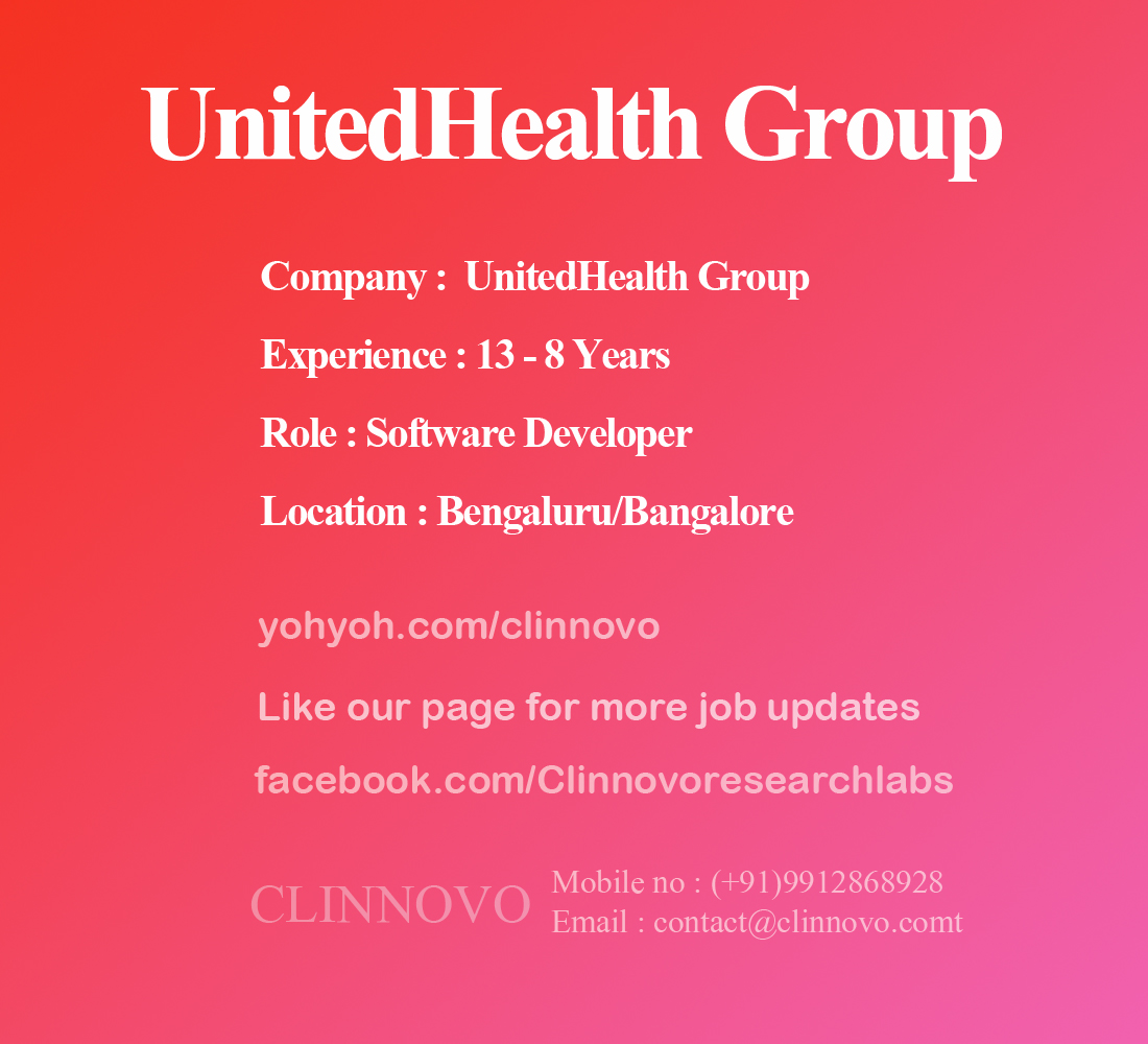 Clinnovo News Job opportunity with UnitedHealth Group