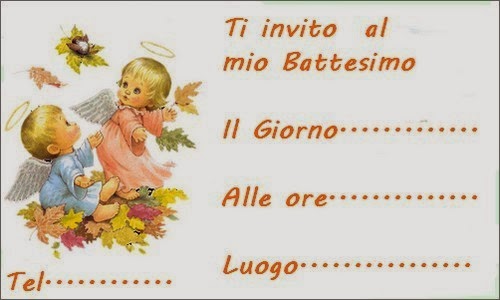 Agenda Di Margherita Biglietti Invito Per Il Battesimo