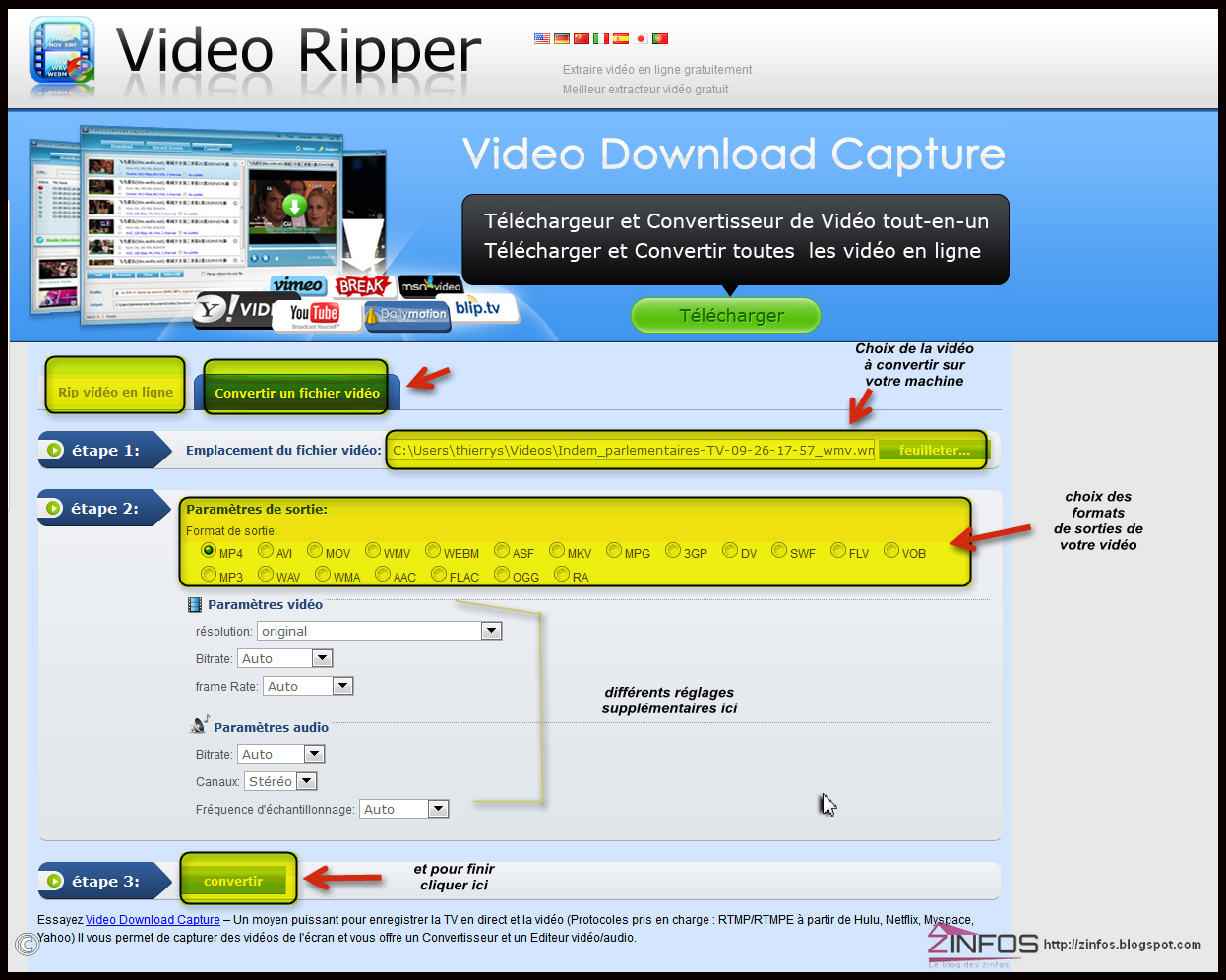 Tuto Le meilleur convertisseur vidéo en ligne gratuit _ Vidéo Ripper