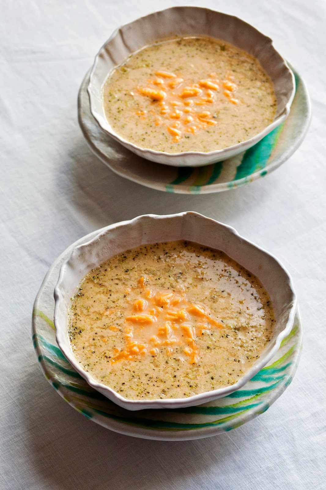 Adirondack Baker HEALTHY Broccoli Cheddar Soup from Ellie Krieger!
