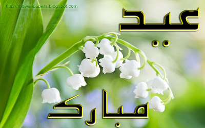 Eid Ul Zuha Adha Mubarak 2012 Card Flower Wallpapers Urdu Text 022