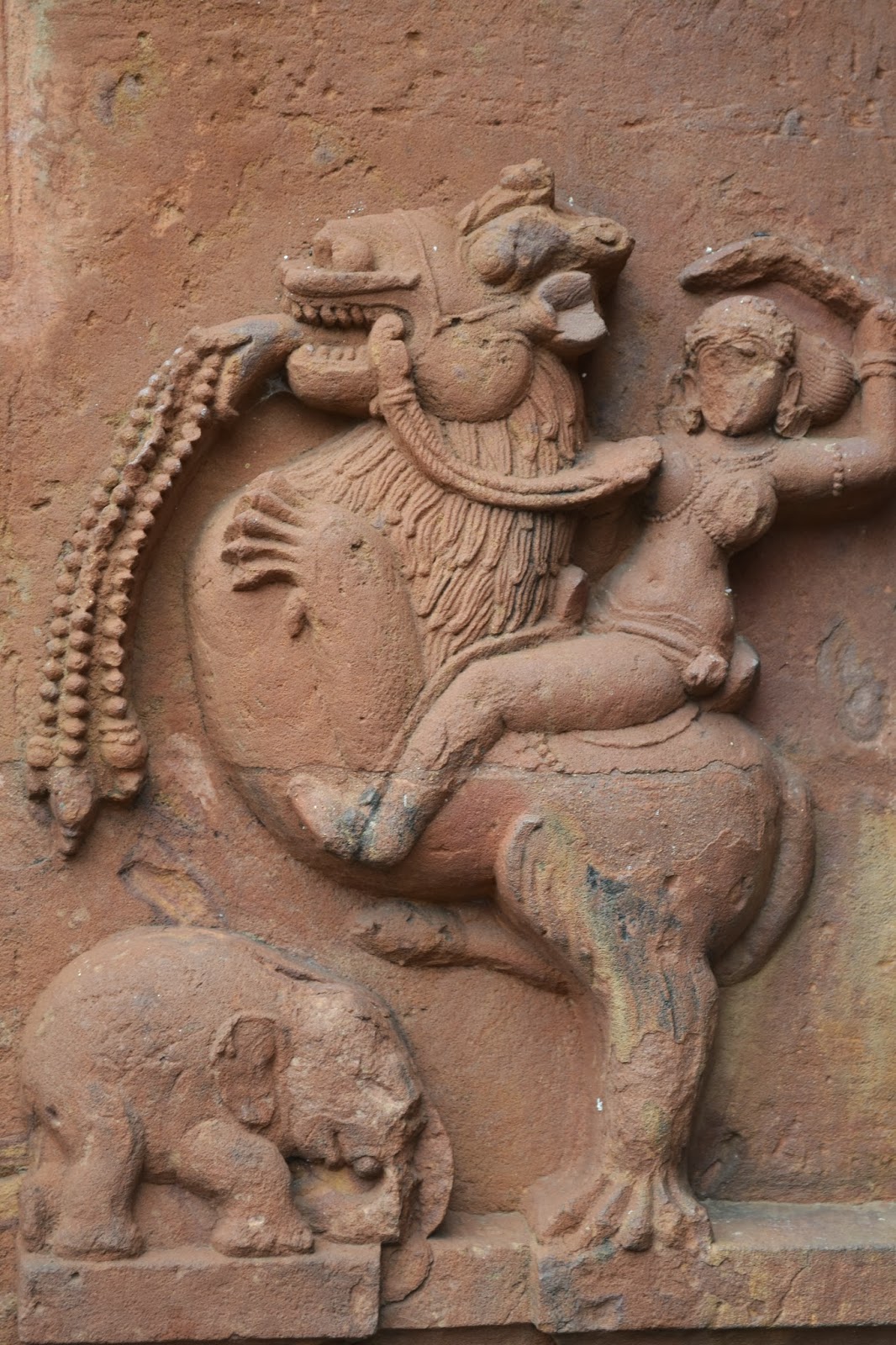 Beautiful  stone sculpture in Mukteswara temple ,bhubaneswar