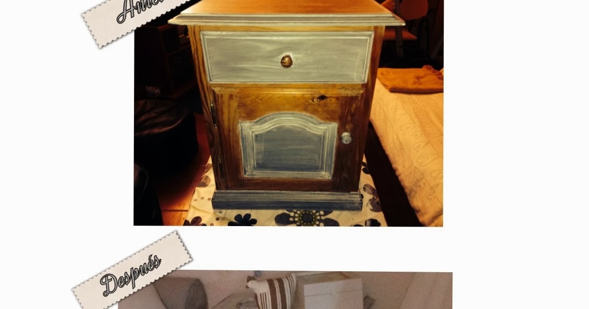 Cierra los ojos e imagina...: Restaurando una mesita de noche...