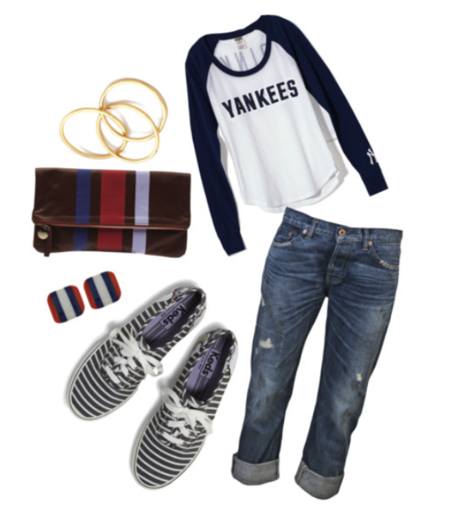 cute yankees game outfit