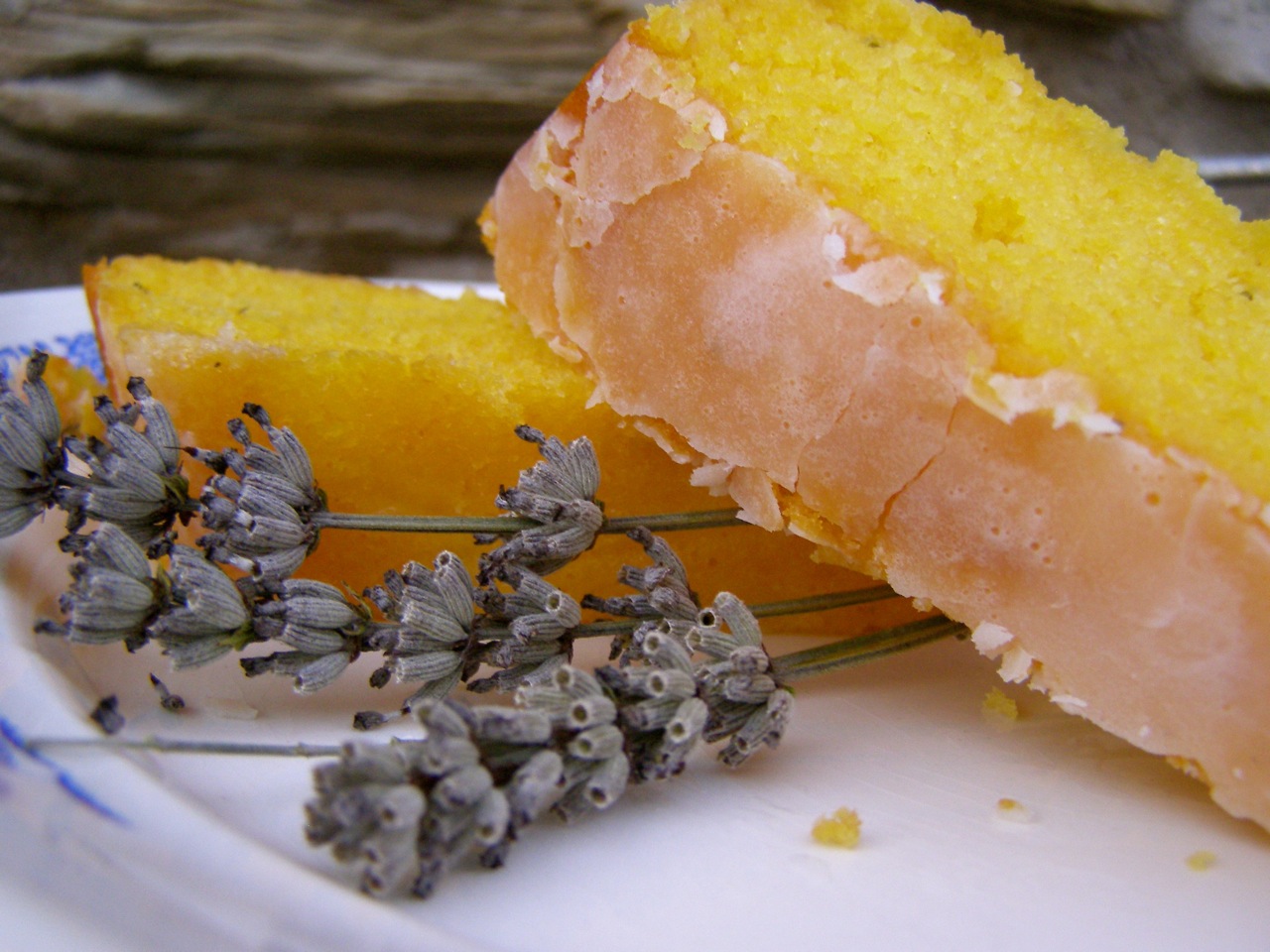 La Tavola Marche Lavender Love Rosemary Cake with Lavender Glaze