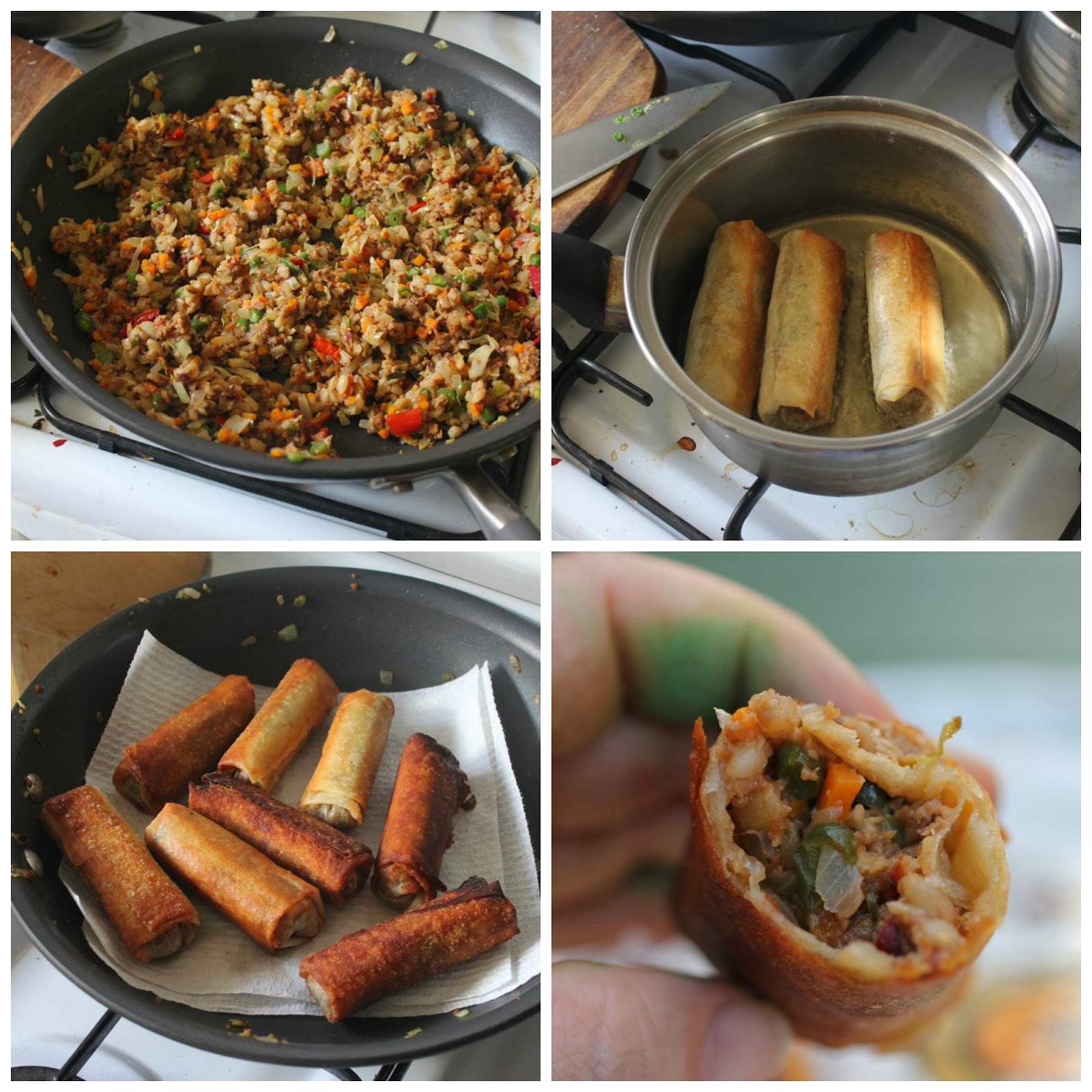 Green Gourmet Giraffe Haggis chiko rolls a marriage of Aussie and