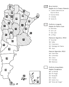 MAPAS: Fisico, Politico, Regiones de la Argentina mapa regiones de la arg