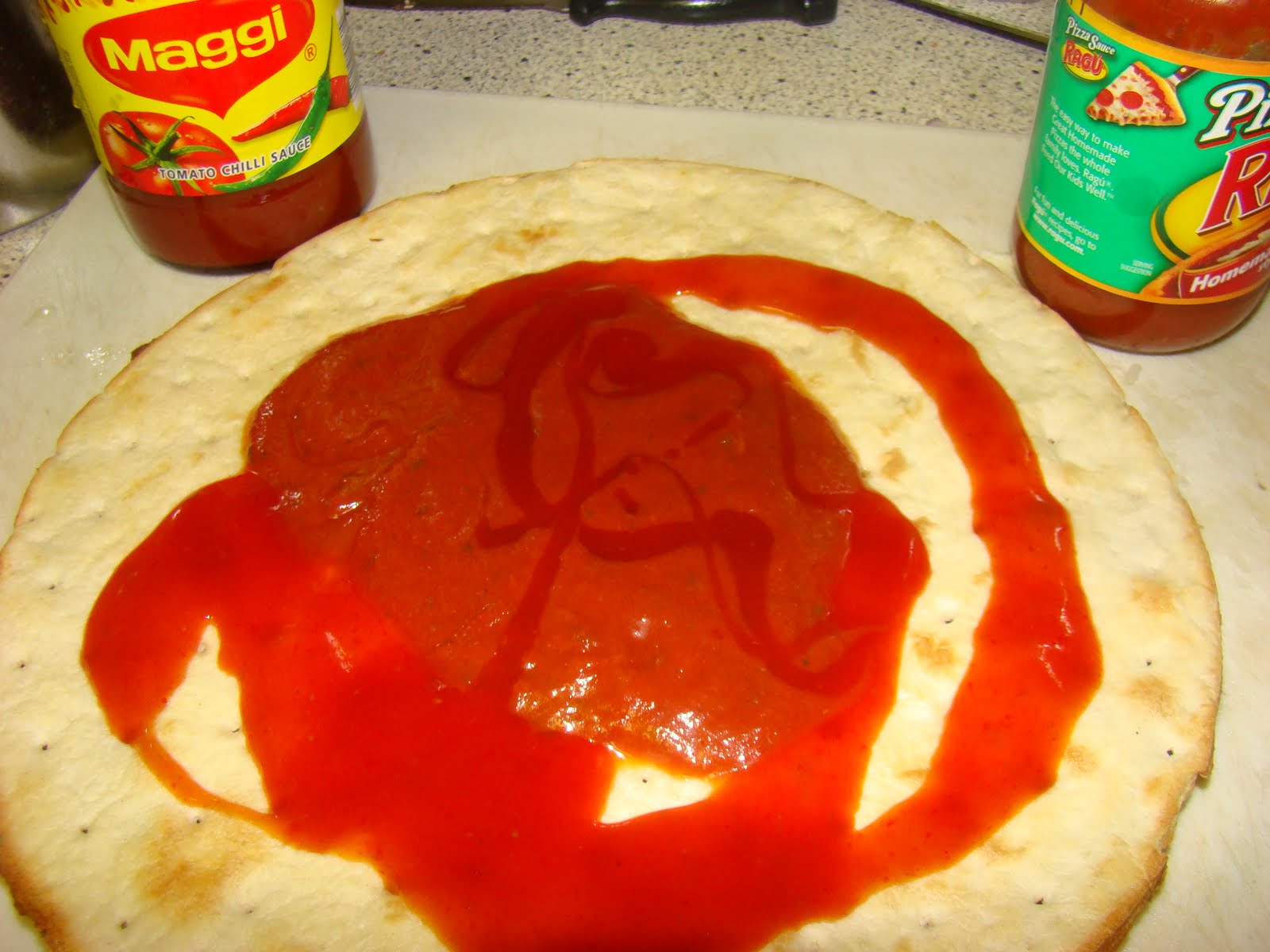 My Favorite Recipes Collection Homemade Spicy Pizza on Ready made Crust