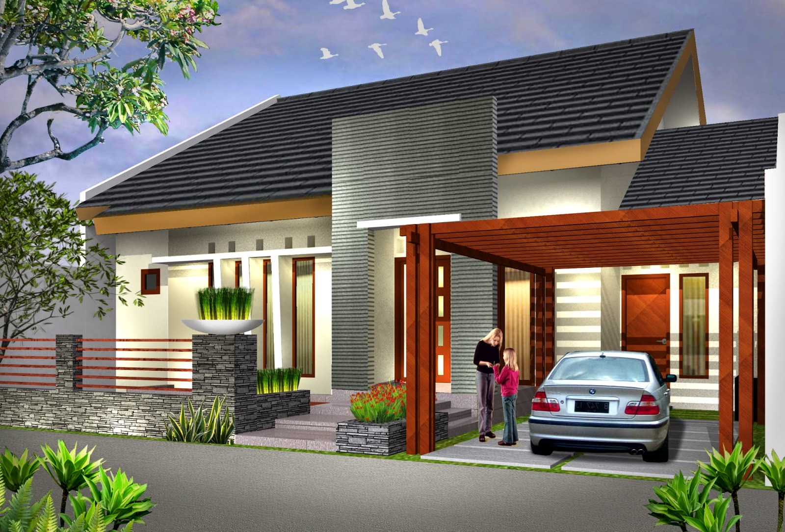 Desain Rumah Minimalis 1 Lantai Mewah - Foto Desain Rumah Terbaru
