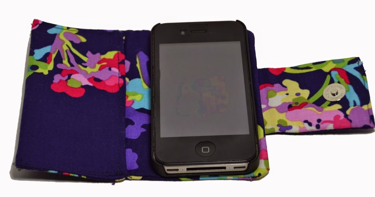 The Crafty Novice DIY Sew Iphone Case