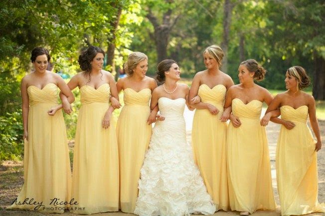 yellow wedding dress