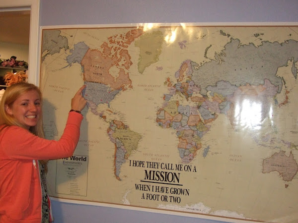 Missionary Map and our Sister Missionary
