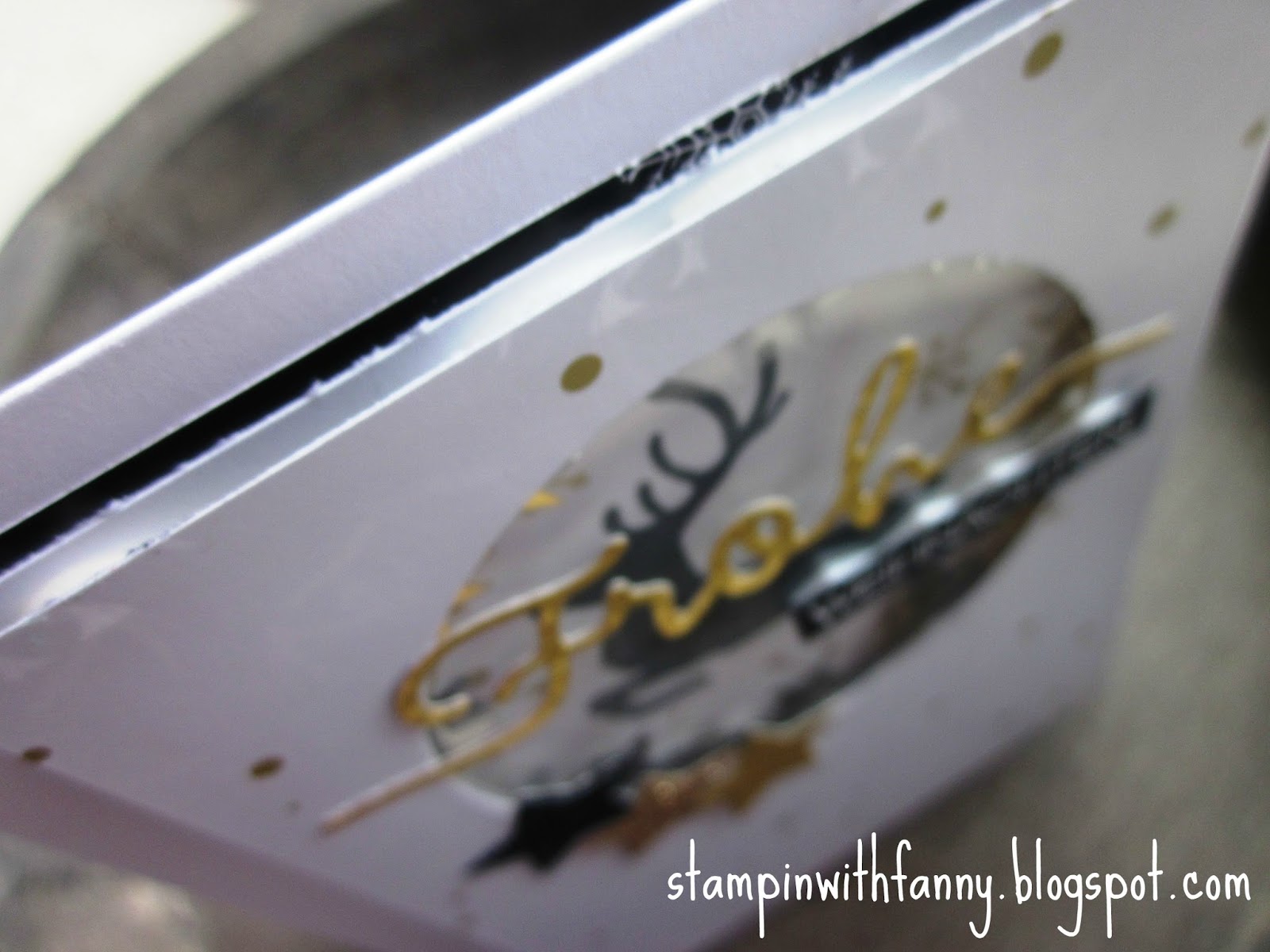 stampin with fanny: MtS #91: Frohe Weihnachten in Gold-Schwarz-Weiß