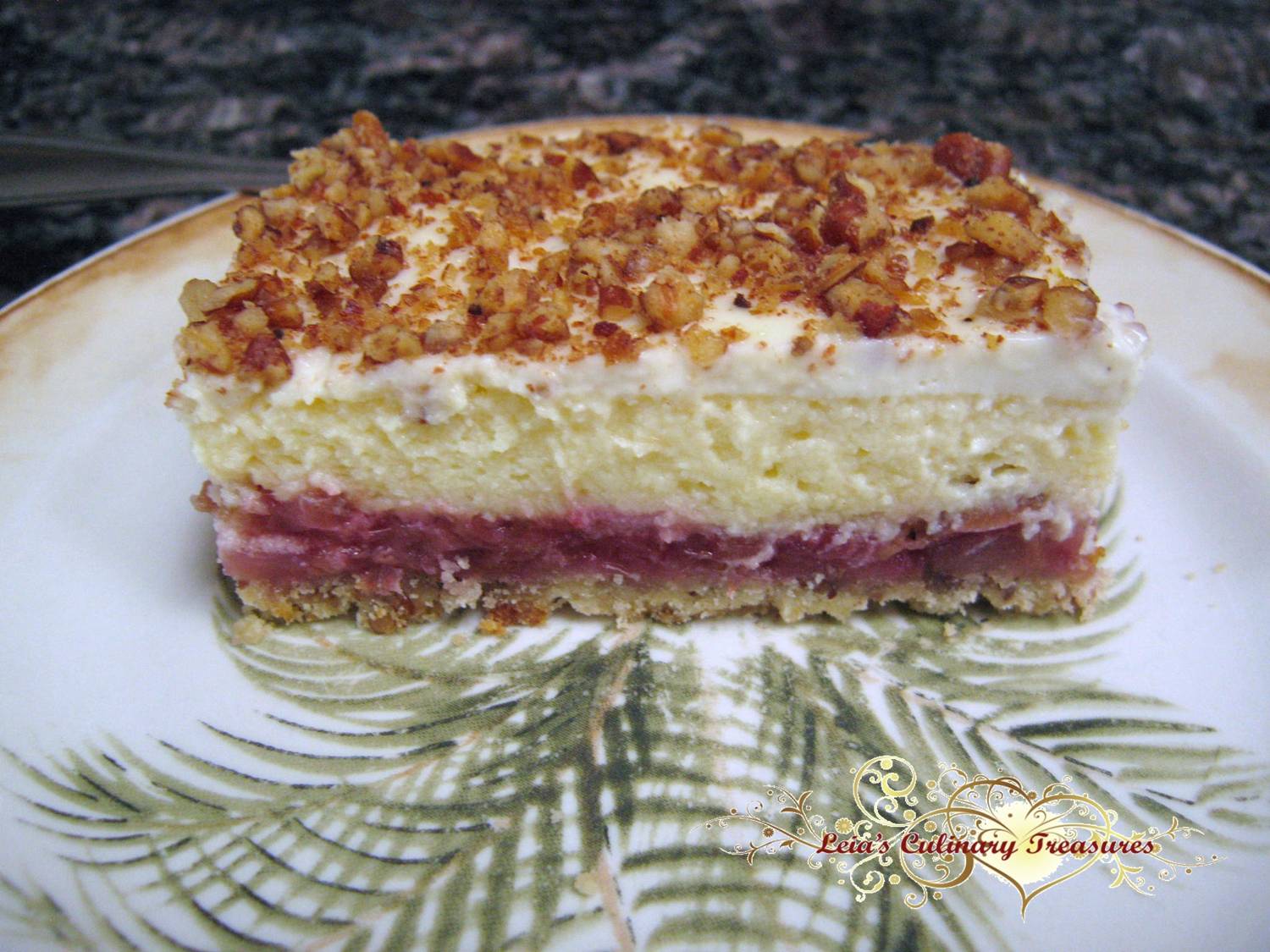 leia s culinary treasures creamy rhubarb dessert leia s culinary treasures creamy rhubarb dessert