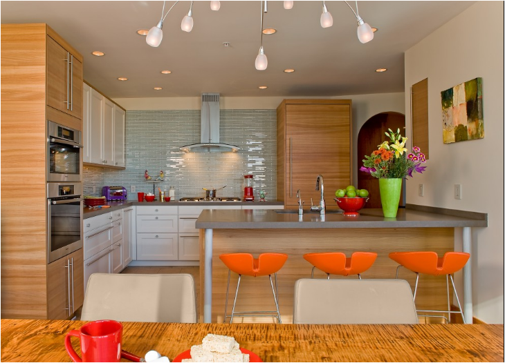 Key Interiors by Shinay Orange Kitchen Ideas