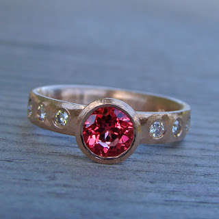 pink sapphire ring