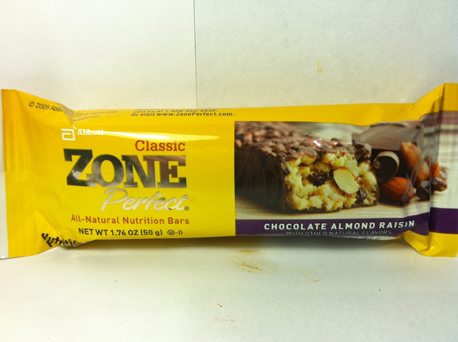 Crazy Food Dude Review Zone Perfect Chocolate Almond Raisin Nutrition Bar