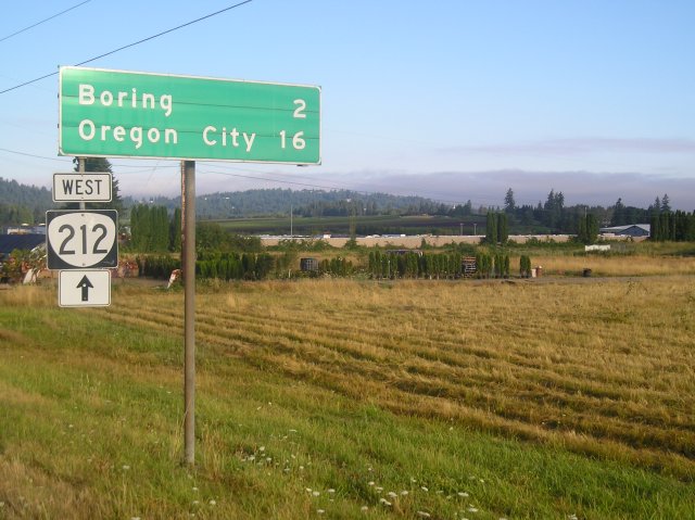 Boring Sign