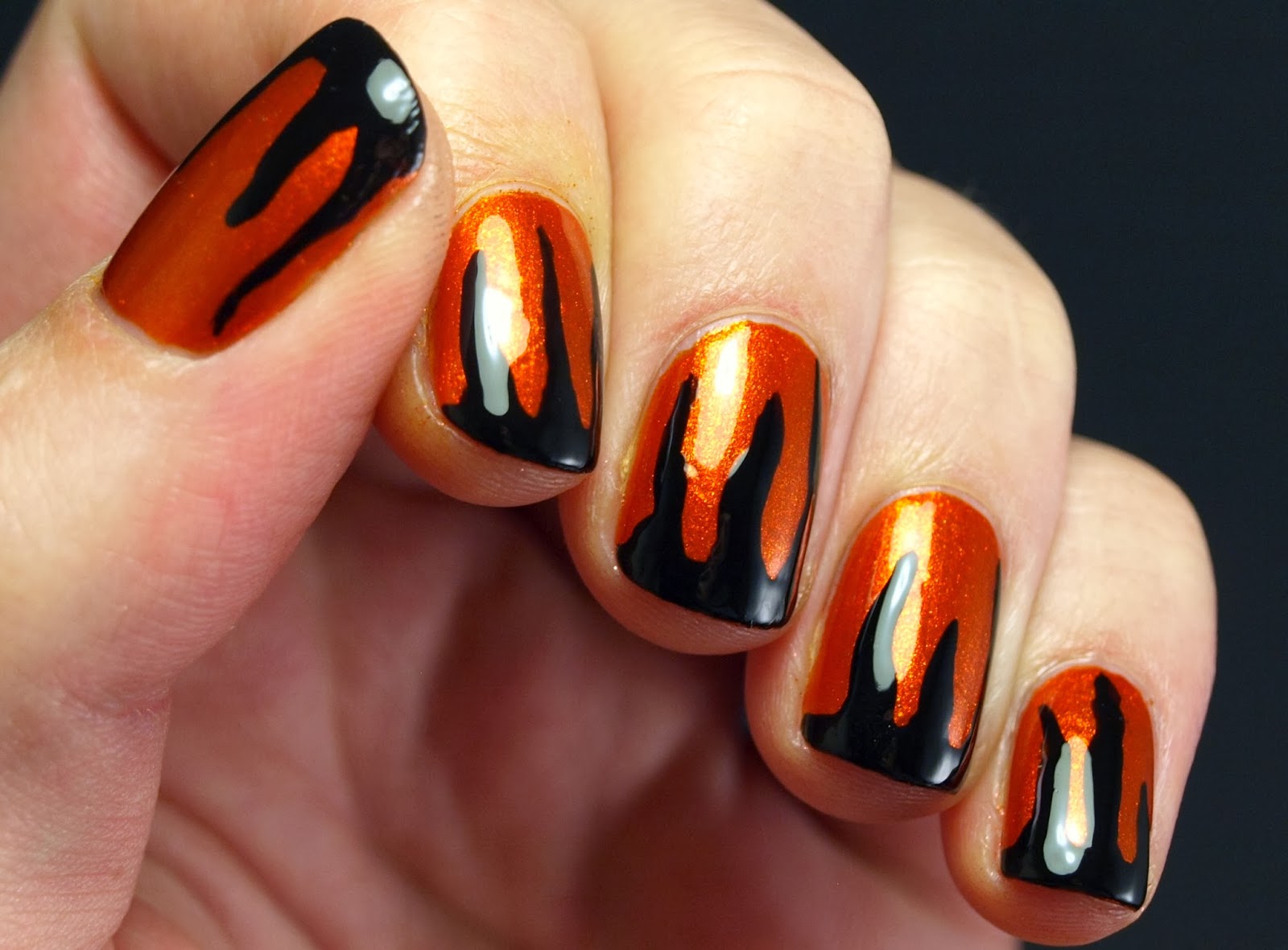 halloween nail color 2024 simple