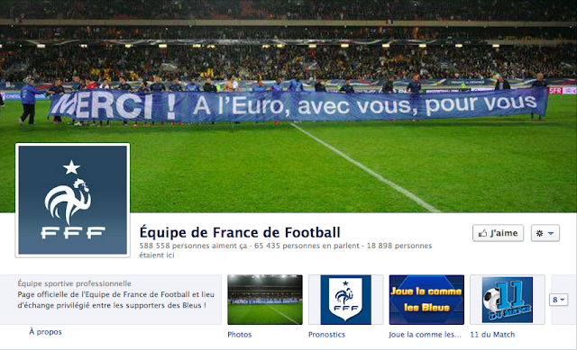 Page Facebook de la France