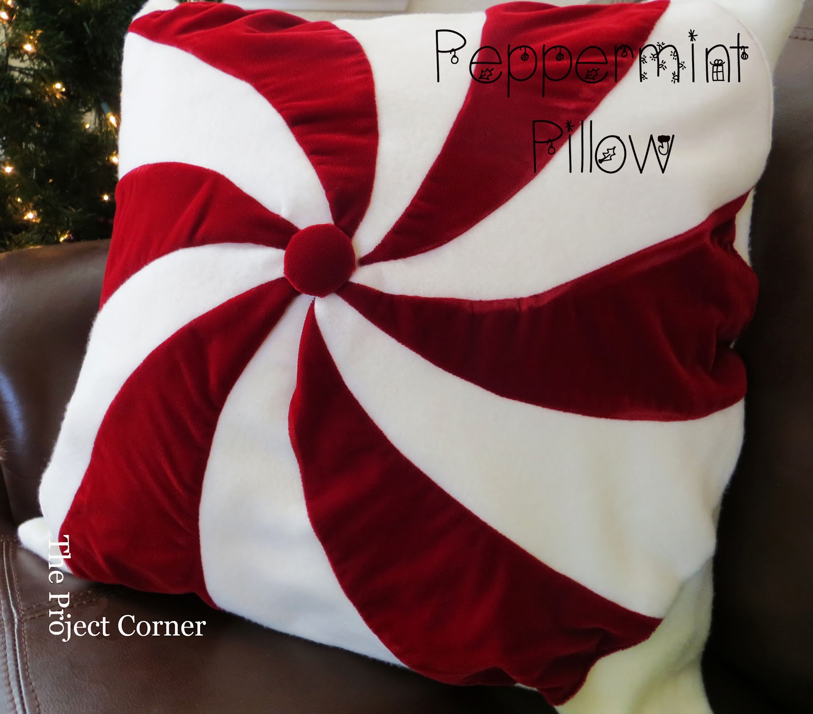The Project Corner Peppermint Pillow
