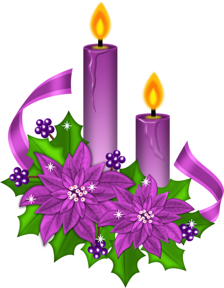 Free purple christmas cliparts, download free purple christmas cliparts png images, free IMÁGENES Y GIFS DE NAVIDAD: Velas de Navidad con flores