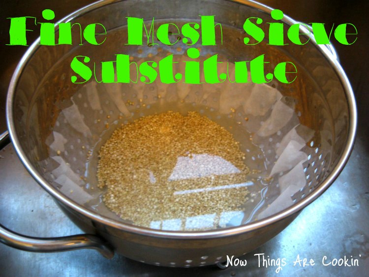 Now Things are Cookin' Fine Mesh Sieve Substitute
