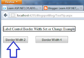 Set label Border Width programmatically