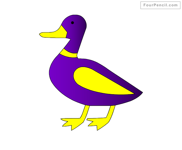 How to draw cartoon Duck - slide 3