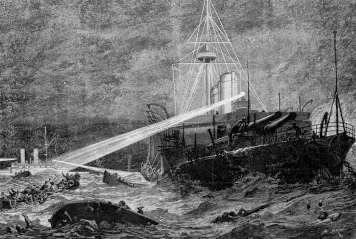 17 Mars 1891 – Horrible accident du paquebot SS Utopia avec le HMS Anson près de Gibraltar - Nima REJA