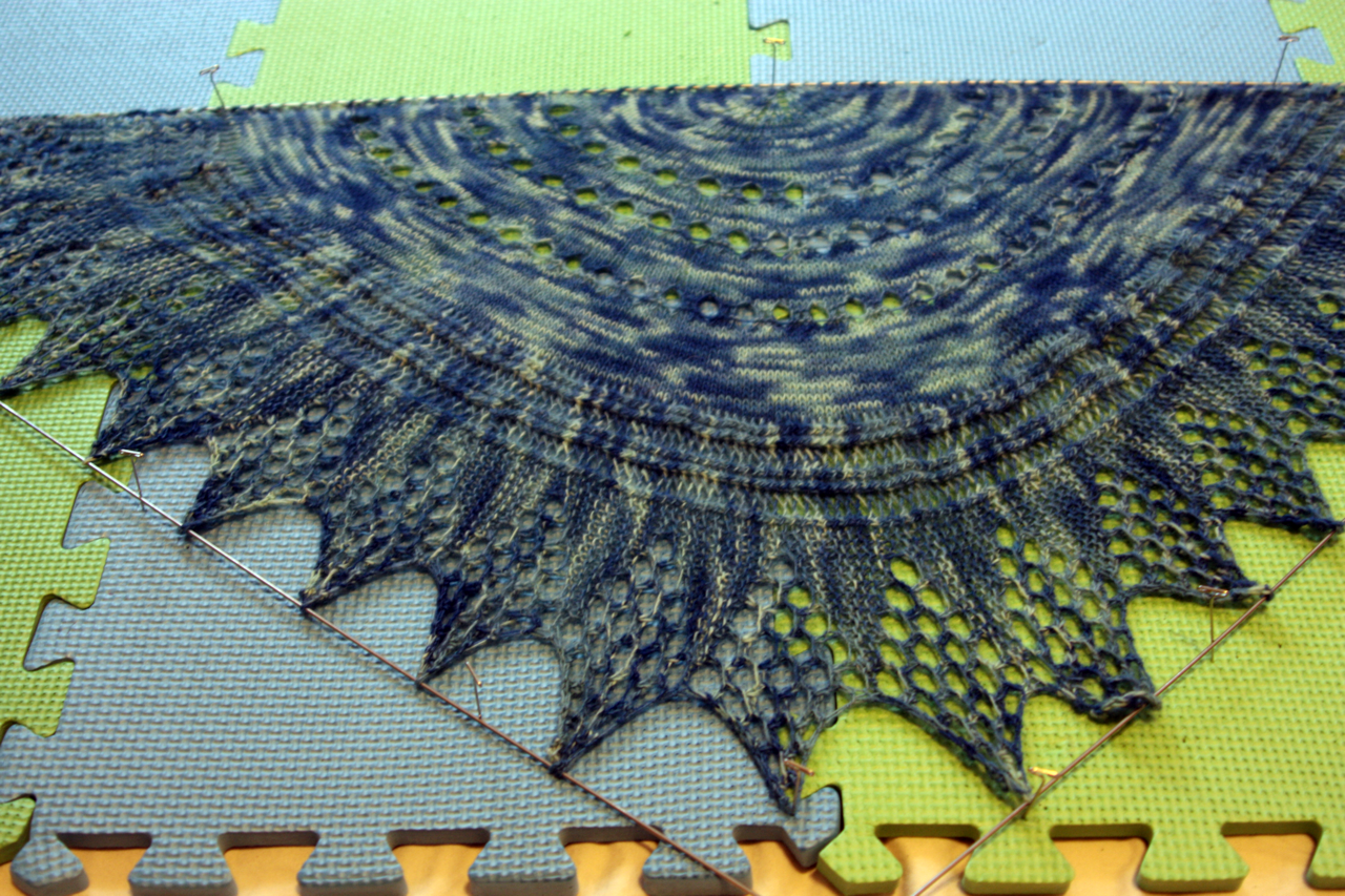 Knitter's Pride Lace Blocking Wire Tutorial + Winner