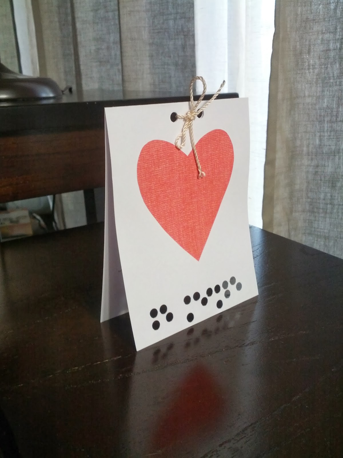 The Framed Lady project 3 of 25/BE MINE BRAILLE VALENTINES CARDS