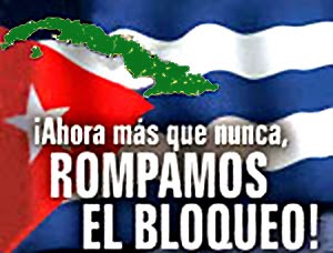 NO AL BLOQUEO CONTRA CUBA