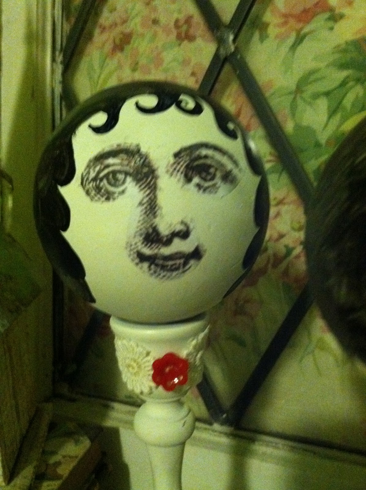 Pollyanna Reinvents "Antique Painted" Face Hat Stands