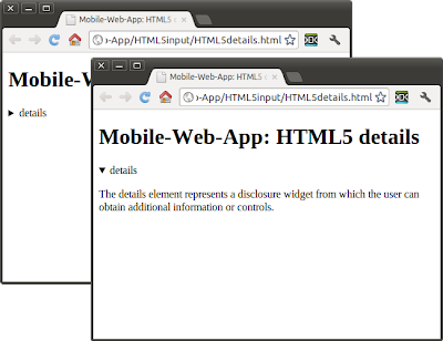 HTML5 details and summary HTML5 details and summary