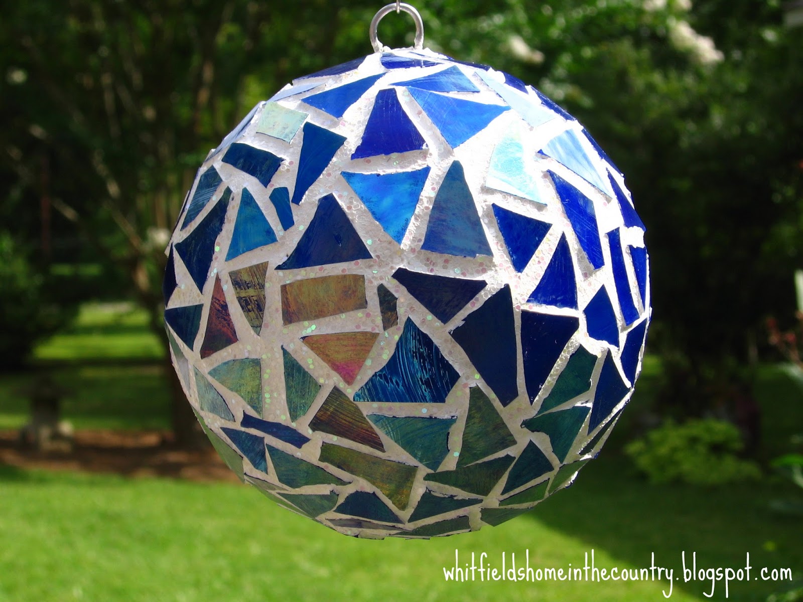  Whitfield's Home ♥ In The Country Stained GlassMosaic Garden Balls