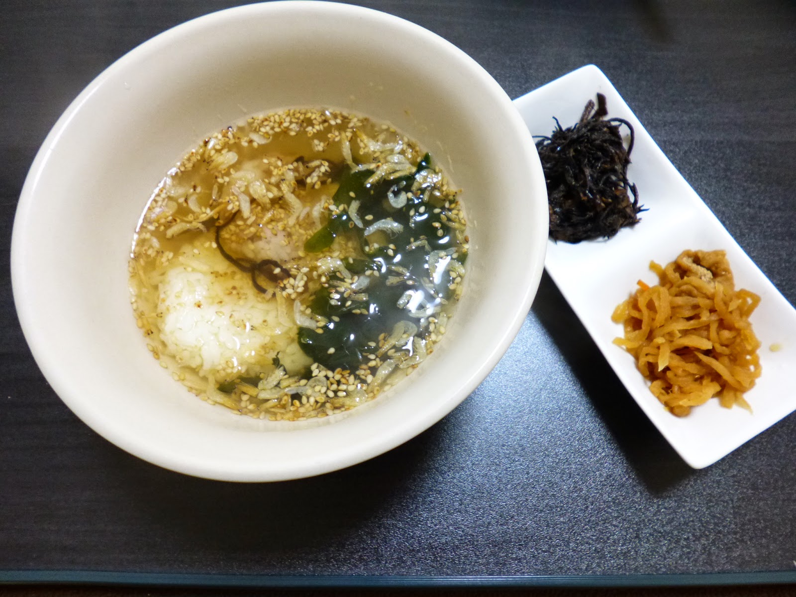 とろんのまいにち献立 李登輝オイスターソースで オイスターソース茶漬け お湯を注ぐだけ