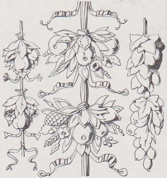 ORNAMENTAL WOODCARVER Patrick Damiaens FESTOON CARVED IN WOOD