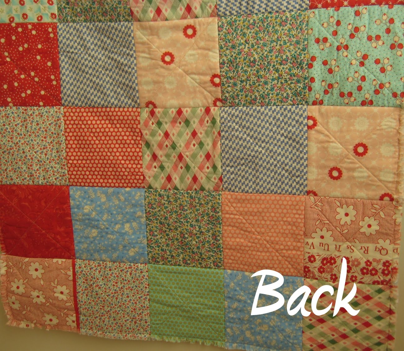 Rag Quilt Quilting in the Rain