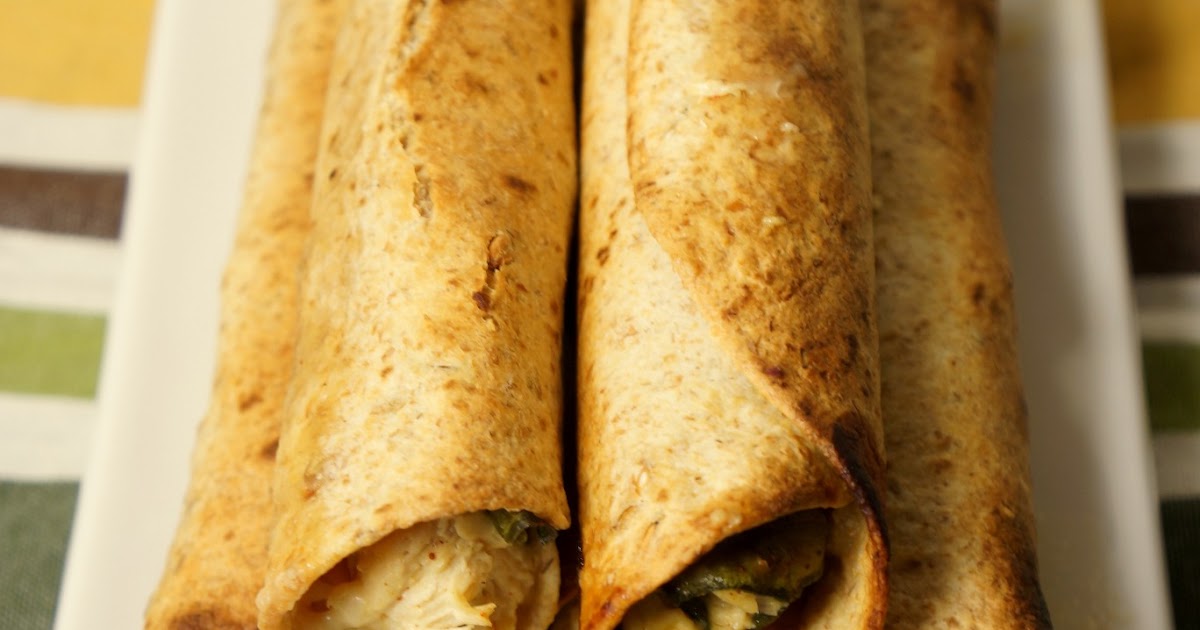 Chicken & Spinach Baked Taquitos total time 45 minutes Alley's