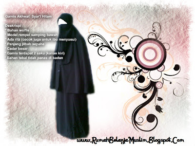 jual gamis akhwat syar i hitam jual gamis akhwat syar i hitam