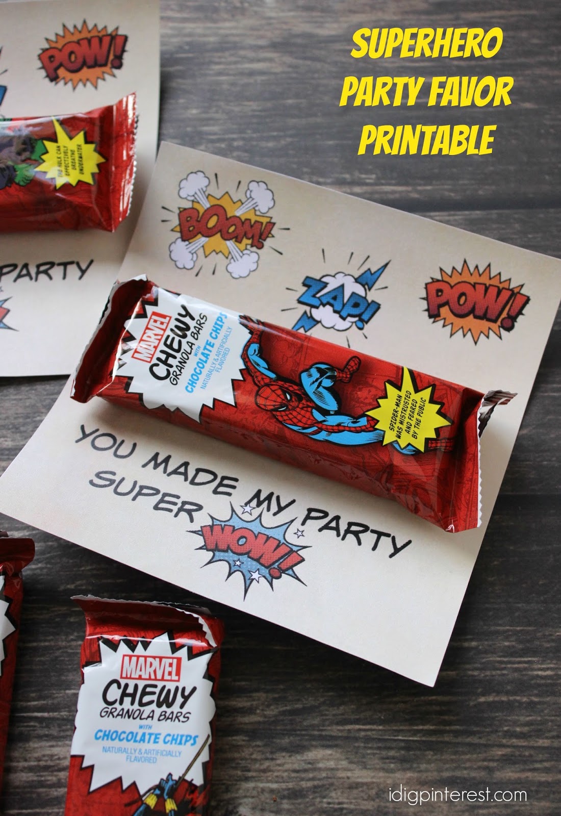 Superhero Signs Boom Pow Zap Bam 8 5 X 11 Instant