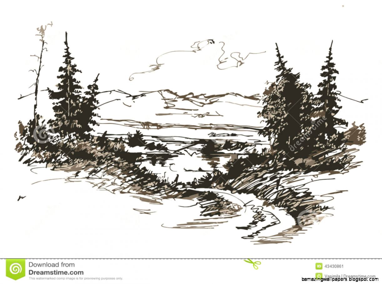 Road In Mountains Stock Vector   Image 43430861 Road In Mountains Stock Vector   Image 43430861
